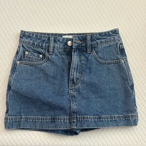 Princess Polly Classic Blue Denim Skirt